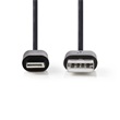 Nedis CCGW39300BK10 szinkronizáló- és töltőkábel | Apple Lightning, 8 pólusú Dugasz - USB A Dugasz | 1,0 m | fekete