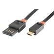 SAL USBF 1 microUSB töltőkábel, lapos, 1m