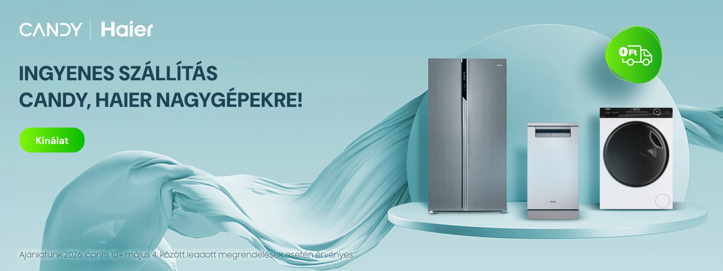 Candy & Haier ingyenes szállítással