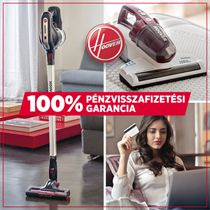100% pénzvisszafizetési garancia Hoover porszívókra