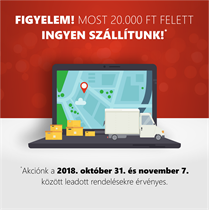 20.000 Ft felett most ingyen szállítunk!