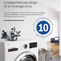 A megbízhatóság záloga: 10 év motorgarancia