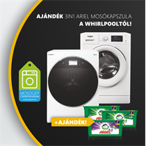 Ajándék 3in1 ARIEL mosókapszula a Whirlpooltól!