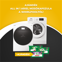 Ajándék All in 1 Ariel mosókapszula a Whirlpooltól!