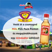 Ajándék Almdudler üdítő a MOL Pick Pack Pontokon!