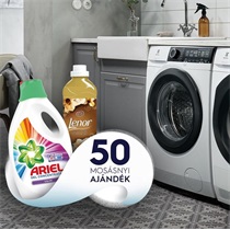 Ajándék Ariel és Lenor a mosó- és szárítógépekhez