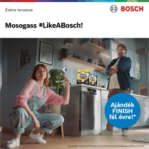 Ajándék Finish mosogatógép-kapszula fél évre a Bosch-tól!