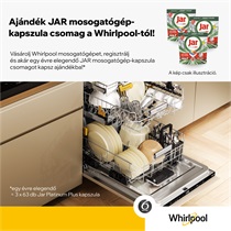 Ajándék JAR mosogatógép-kapszula csomag a Whirlpool-tól!