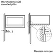 Bosch BFL554MB0 beépíthető mikrohullámú sütő