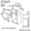 Bosch BFL554MB0 beépíthető mikrohullámú sütő
