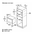 Bosch BFL7221B1 beépíthető mikrohullámú sütő