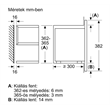 Bosch BFL7221B1 beépíthető mikrohullámú sütő