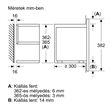 Bosch BFR7221B1 beépíthető mikrohullámú sütő