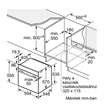 Bosch HBA534EB3 beépíthető sütő