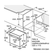 Bosch HBA534ES3 beépíthető sütő