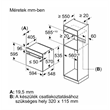 Bosch HBG539EB3 beépíthető sütő