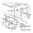 Bosch HBG539EB3 beépíthető sütő