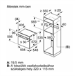 Bosch HBG557EB3 beépíthető sütő
