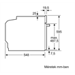 Bosch HBG557EB3 beépíthető sütő