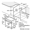 Bosch HBG557EB3 beépíthető sütő