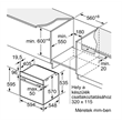 Bosch HBG578EB3 beépíthető sütő