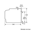 Bosch HBG578ES3 beépíthető sütő