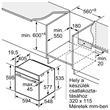 Bosch HBG7541B1 beépíthető sütő