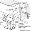 Bosch HQG572EB3 beépíthető sütő