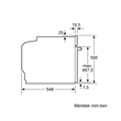 Bosch HRG272EB3 beépíthető sütő
