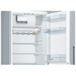 Bosch KGV36VLEAS Serie 4 szabadonálló, alulfagyasztós hűtő-fagyasztó kombináció 186 x 60 cm nemesacél kinézet