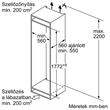 Bosch KIN86NSE0 beépíthető alulfagyasztós hűtőszekrény