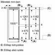 Bosch KIN96NSE0 beépíthető alulfagyasztós hűtőszekrény