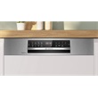 Bosch SMI6ECS12E Serie 6 félig beépíthető mosogatógép, 60 cm, szálcsiszolt acél