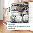 Bosch SMI6ECS12E Serie 6 félig beépíthető mosogatógép, 60 cm, szálcsiszolt acél