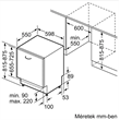 Bosch SMV8ECX01E beépíthető mosogatógép