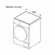 Bosch WQB246DNBY Serie 8 hőszivattyús szárítógép
