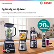 Bosch turmixgépek, gyümölcsprések és kontaktgrillek most 20% pénzvisszatérítéssel!