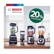 Bosch turmixgépek most 20% pénzvisszatérítéssel!