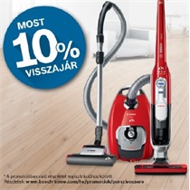 Cserélje újra porszívóját most 10% pénzvisszatérítéssel!
