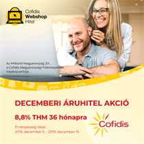 Decemberi Cofidis áruhitel akció
