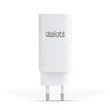 Delight 55060 hálózati adapter 2 x Type-C + USB-A; 65W gyorstöltés, fehér