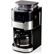 Domo DO721K kávéfőző filteres darálós, 900W, 1.5 liter, fekete/ezüst