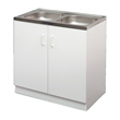 Ecorgan 986213K fehér kétmedencés mosogatós szekrény