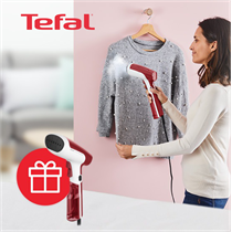 Egyes Tefal gőzállomások mellé most ajándék kézi gőzölő!
