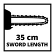 Einhell GE-LC 36/35 LI-SOLO akkus láncfűrész