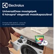 Electrolux UniversalDose mosógépek 6 hónapra elegendő mosókapszulával