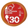 Emos P01230R hosszabító 30 m