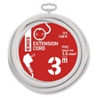 Emos P0123R hosszabbító 3 m / 1 aljzat / fehér / PVC / 1,5 mm2