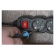 Emos PC1321 hosszabbító 1,5 m / 3 aljzat / kapcsolós / fekete / PVC / 1 mm2