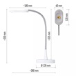 Emos Z7523W LED asztali lámpa white & home, fehér